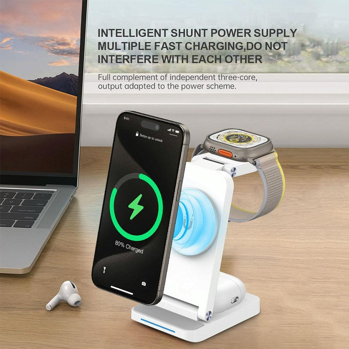 3 In 1 Magnetic Wireless Charger Stand