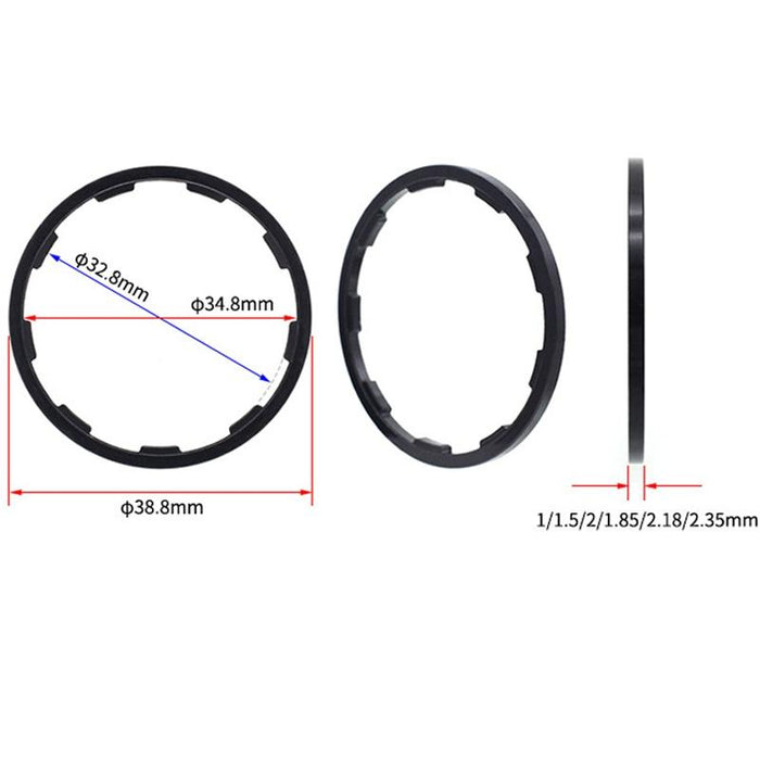 1.5Mm Slotted Flywheel Gasket For Bicycle Hub