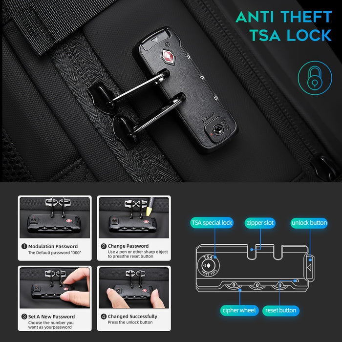 Large Capacity Men Shoulder Backpack