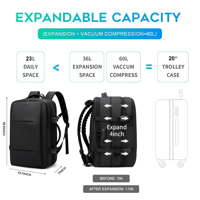 Large Capacity Men Shoulder Backpack