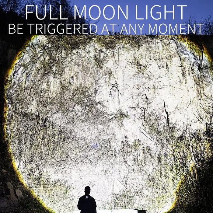 30W Portable Lcd Laser Flashlight Black