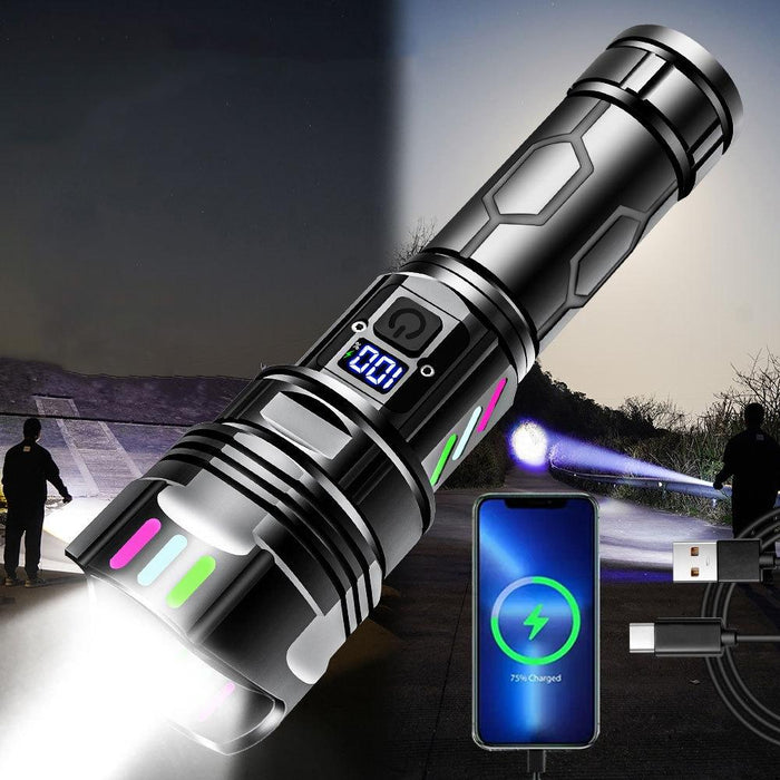 Digital Display Fluorescent Strip Flashlight High Power Led