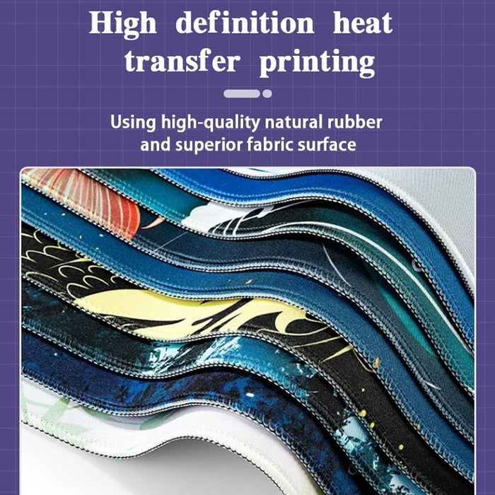 Non Slip Gaming Mouse Pad Big Wave Design