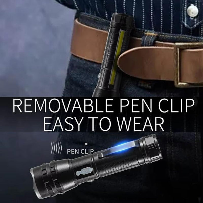 High Brightness Clip-On Flashlight For Outdoor Adventures