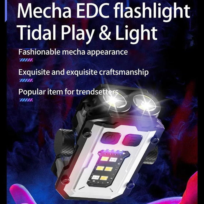 Adjustable Mini Keychain Light With Magnetic Clip