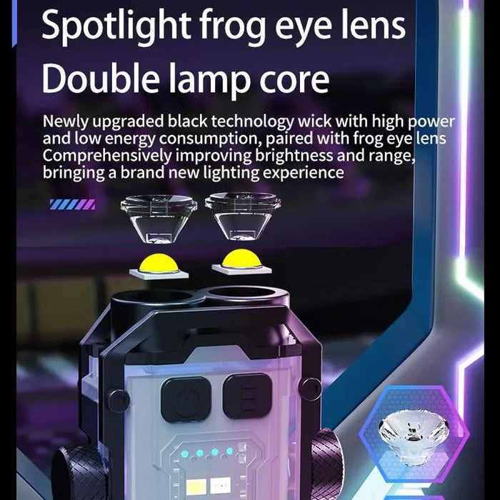 Adjustable Mini Keychain Light With Magnetic Clip