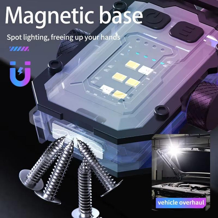 Adjustable Mini Keychain Light With Magnetic Clip