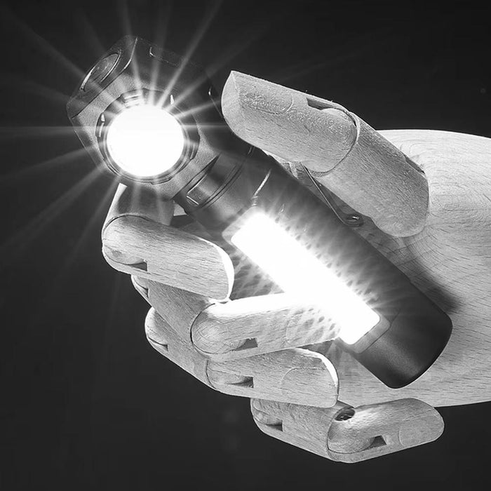 Usb Rechargeable Cob Flashlight For Camping