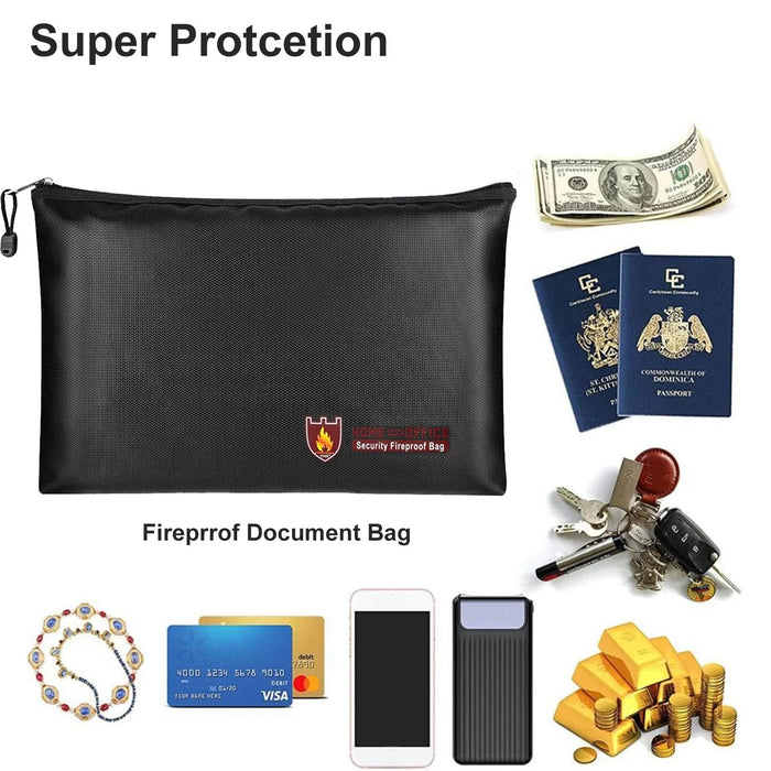 Secure Fireproof Waterproof Bag For Valuables