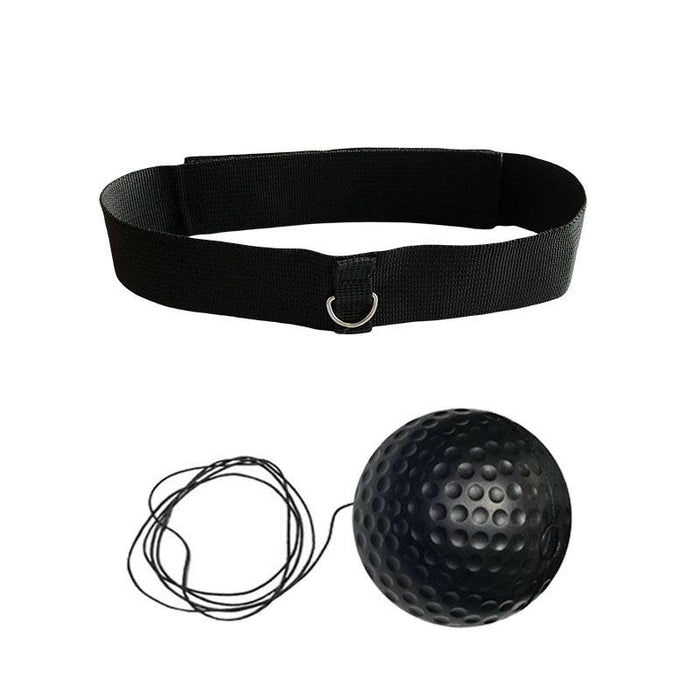 Boxing Reflex Training Ball Indoor Fitness Sports Recreation Combat Fighting With Headband Boxing Speed Ball - Pu Ball Black