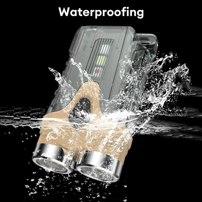 Portable Dual Led Keychain Light For Outdoor Camping