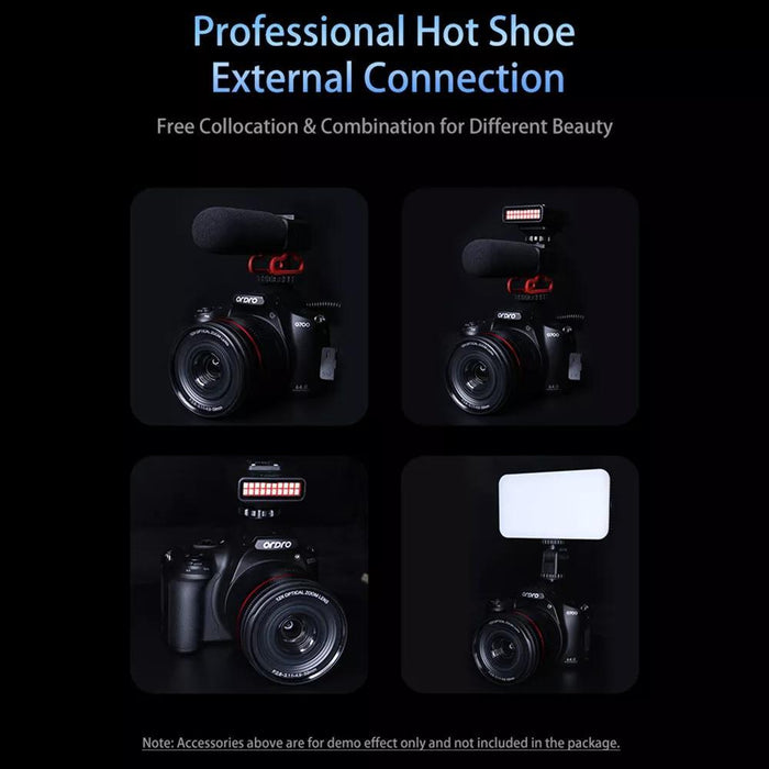 4K Ultra Hd Camera With Rotating Screen & Optical Zoom