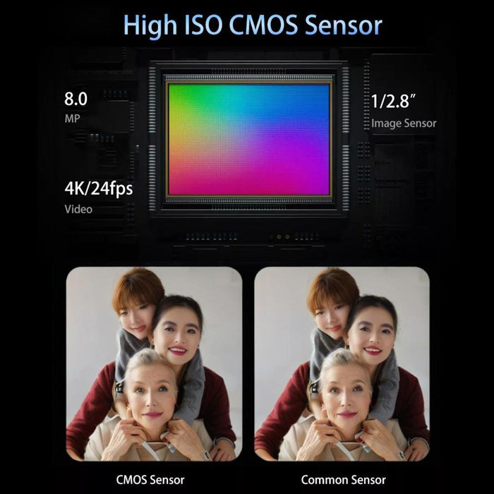 4K Ultra Hd Camera With Rotating Screen & Optical Zoom