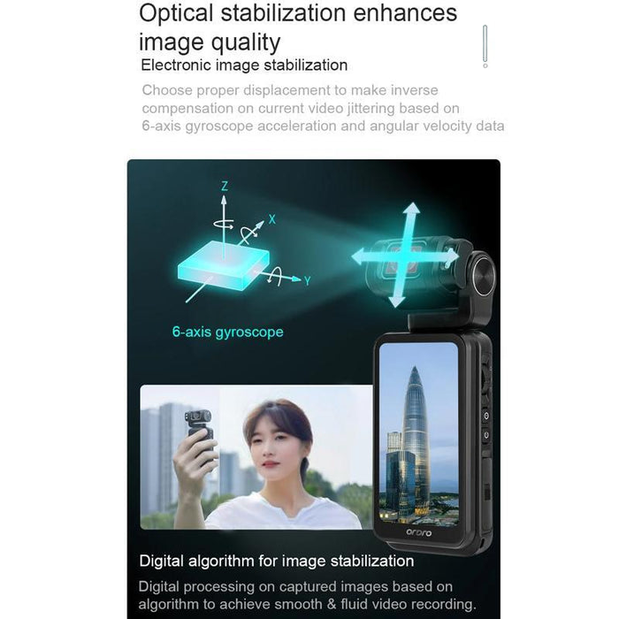 3.5 Large Screen 5K Video Pocket Camera