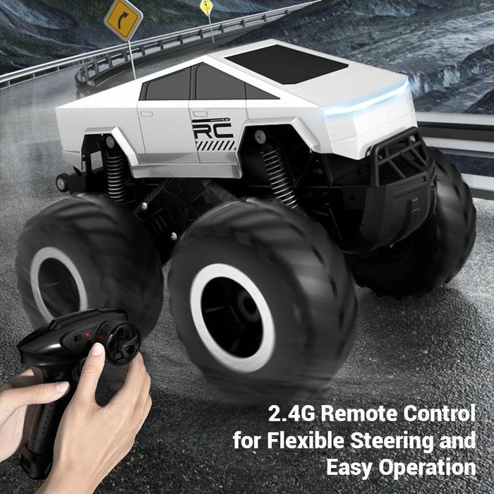 2.4G Rc Stunt Car For Kids Amphibious Off-Road Climber Silver