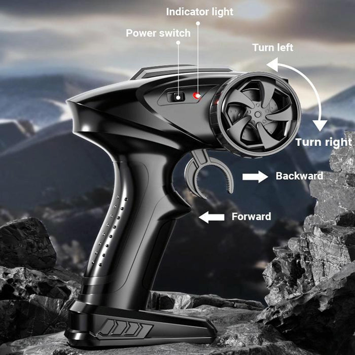 2.4G Rc Stunt Car For Kids Amphibious Off-Road Climber Silver