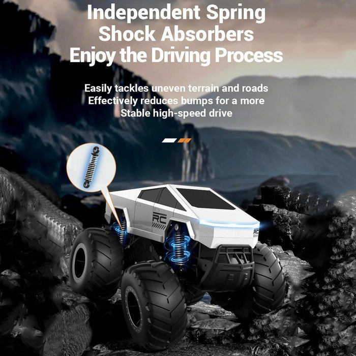 2.4G Rc Stunt Car For Kids Amphibious Off-Road Climber Silver