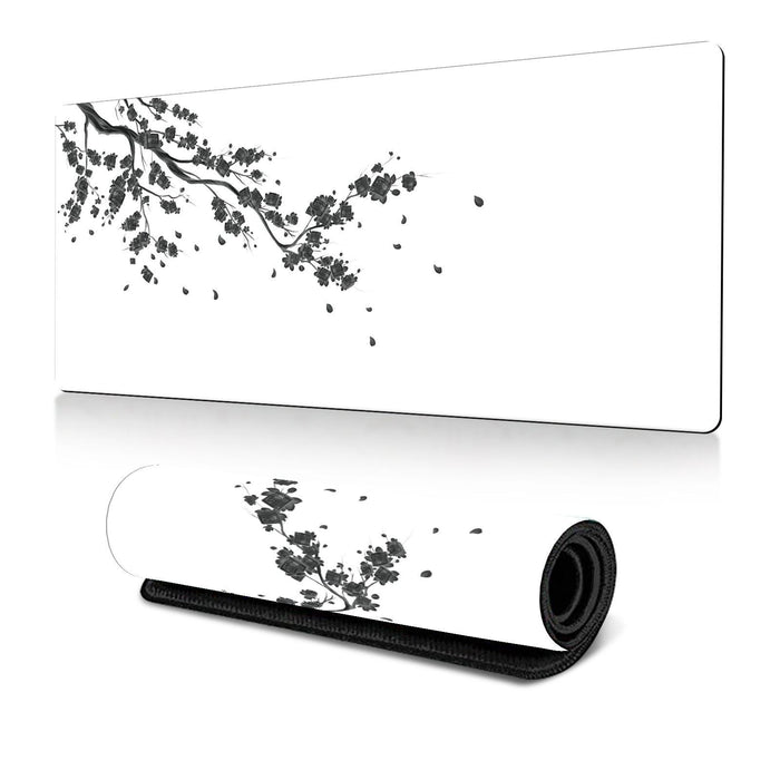 Cherry Blossom Ink Painting Mouse Pad Non Slip