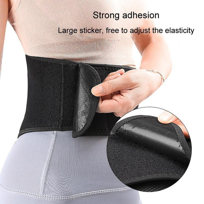 Adjustable Usb Heated Waist Belt For Sports Therapy Black