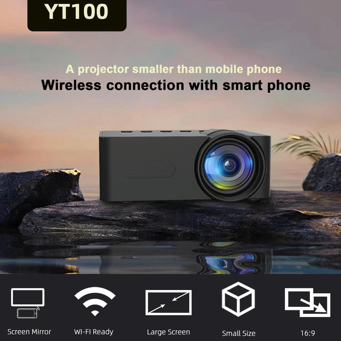 1080P Mini Wifi Projector For Ios / Android