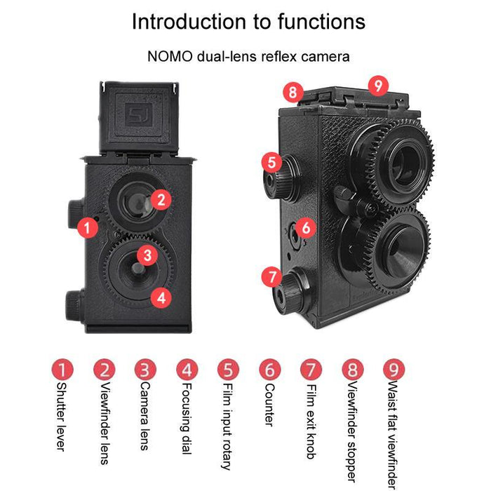 35Mm Film Camera Kit With Double Lens Black