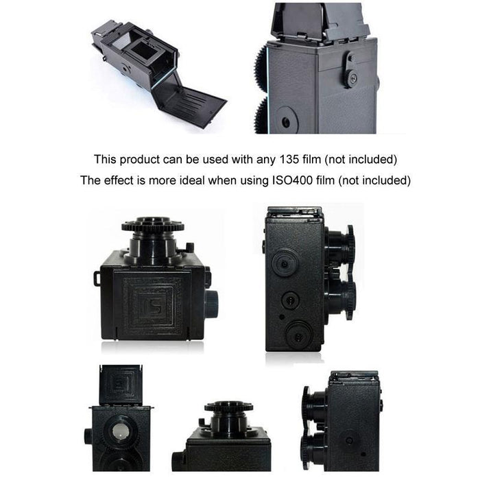 35Mm Film Camera Kit With Double Lens Black