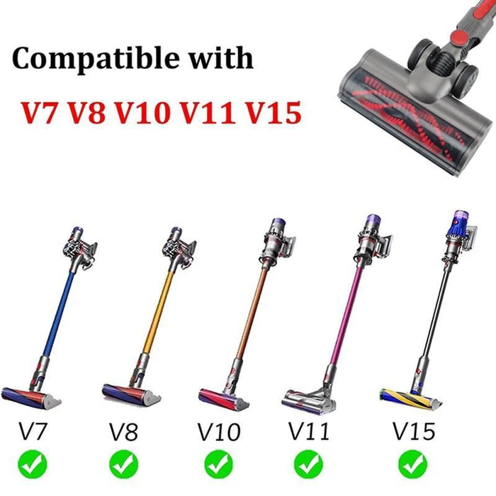 3 Piece Carbon Fiber Floor Brush Set For Dyson Vacs