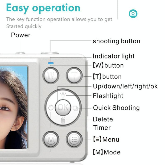 4K Hd Digital Camera For Travel & Students