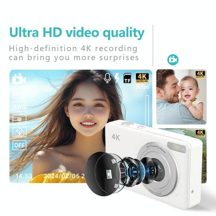 4K Hd Digital Camera For Travel & Students
