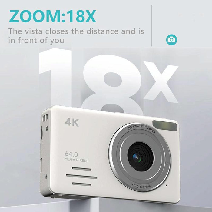 4K Hd Digital Camera For Travel & Students