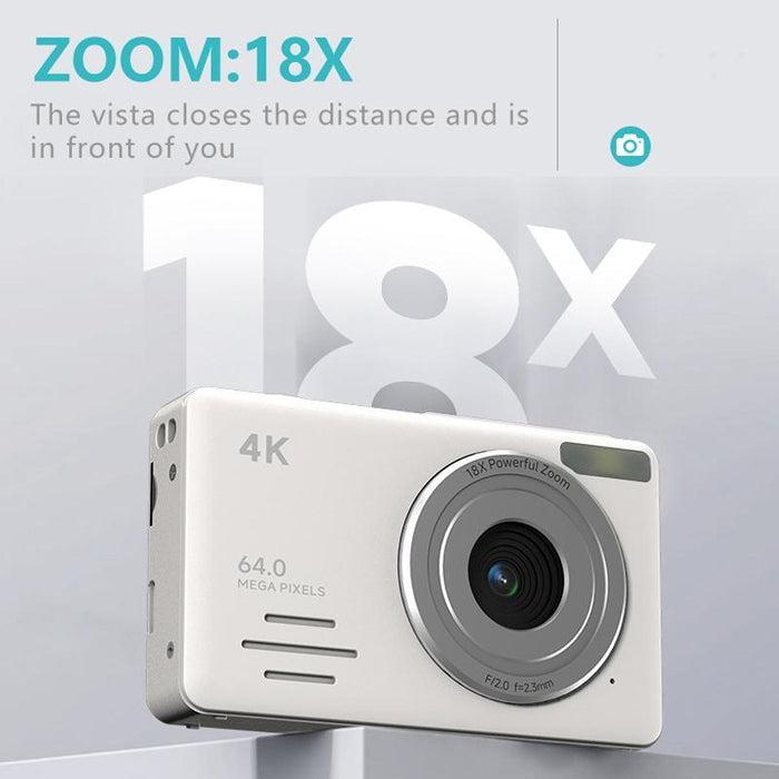 4K Hd Digital Camera For Travel & Students