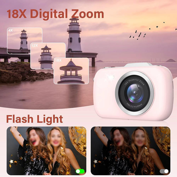 2.8 Inch 18X Digital Zoom 4K Hd Beauty Camera