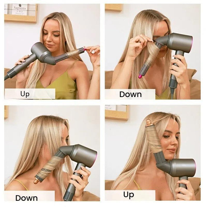 360° Rotating Elbow Adapter & Hair Curling Barrel Set For Dyson Hair Dryer