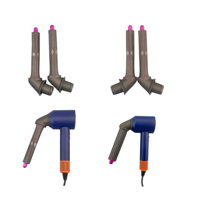 360° Rotating Elbow Adapter & Hair Curling Barrel Set For Dyson Hair Dryer