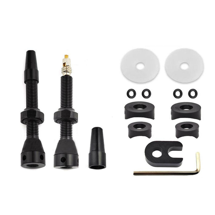 44Mm Black Tubeless French Vacuum Valve For Mountain Road Bikes