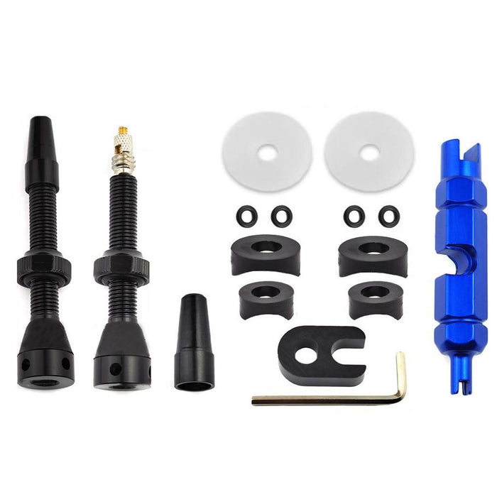 44Mm Black Tubeless French Vacuum Valve For Mountain Road Bikes