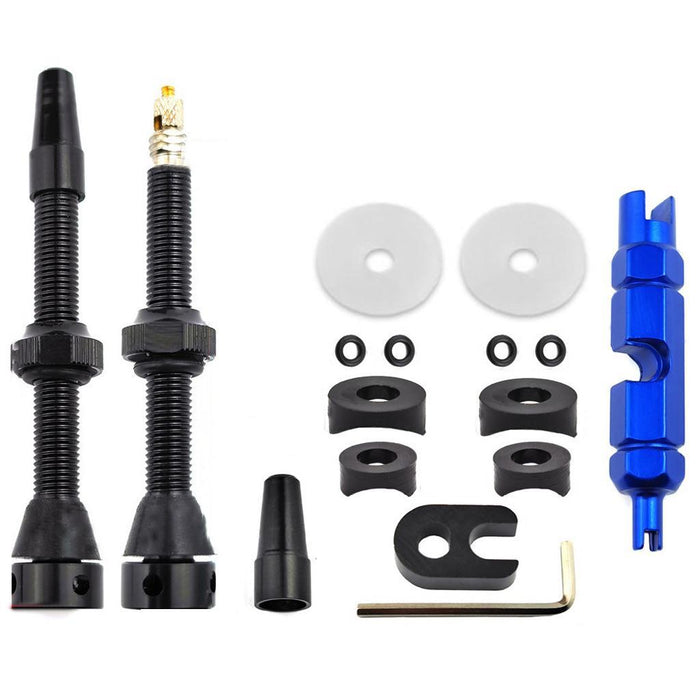 44Mm Black Tubeless French Vacuum Valve For Mountain Road Bikes