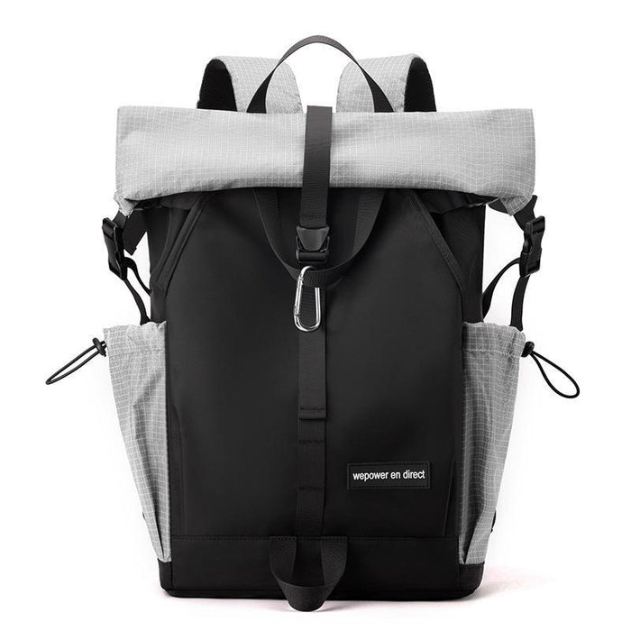 Large Capacity Contrast Backpack For Commuting