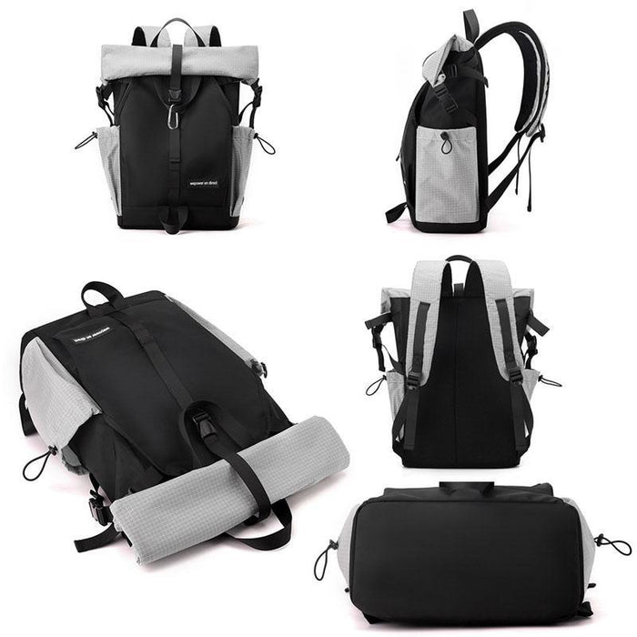 Large Capacity Contrast Backpack For Commuting