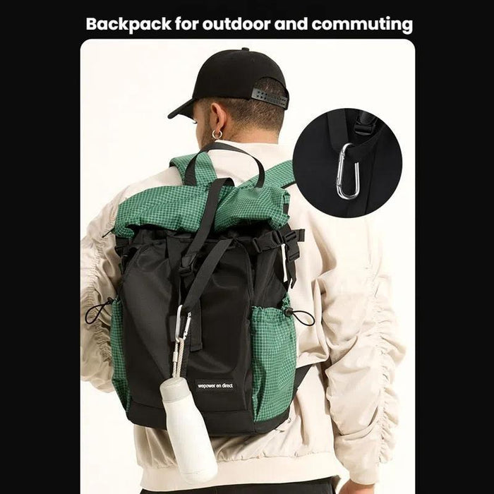 Large Capacity Contrast Backpack For Commuting