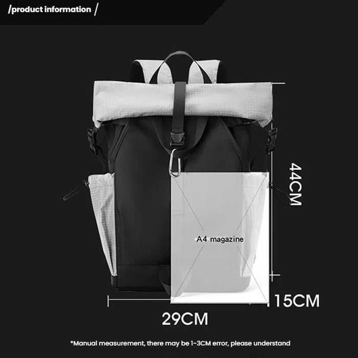 Large Capacity Contrast Backpack For Commuting