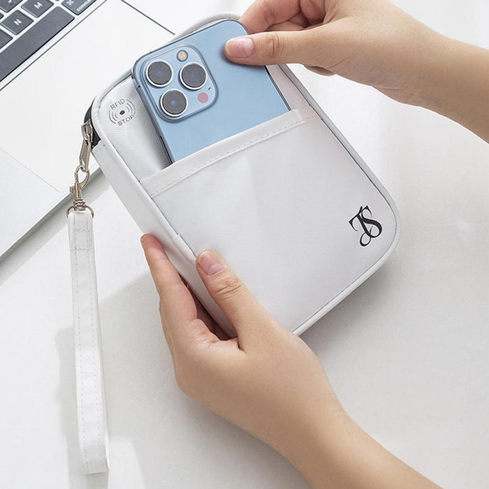 Rfid Anti-Theft Passport Clip Id Bag Waterproof Travel Organizer