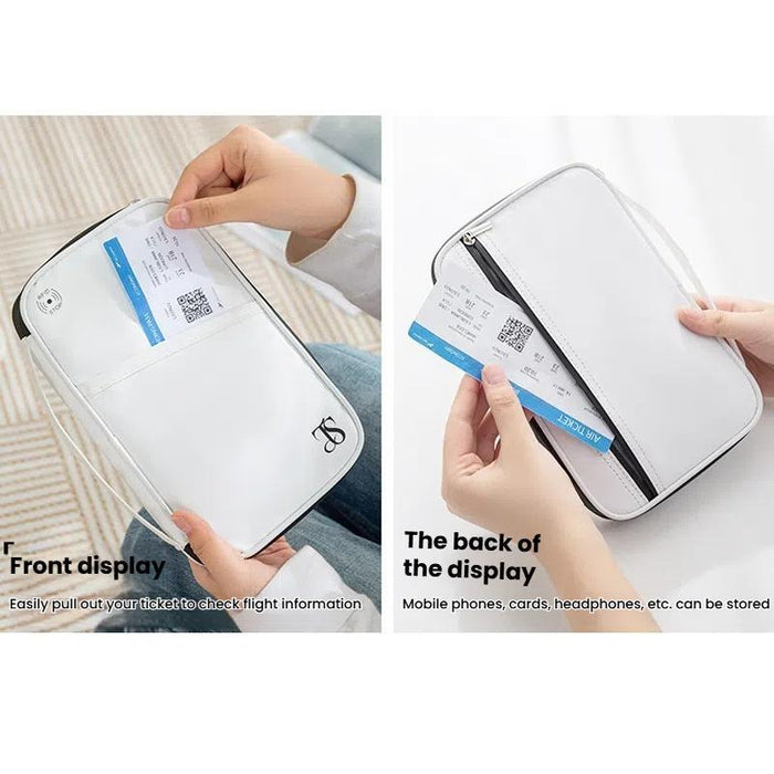 Rfid Anti-Theft Passport Clip Id Bag Waterproof Travel Organizer
