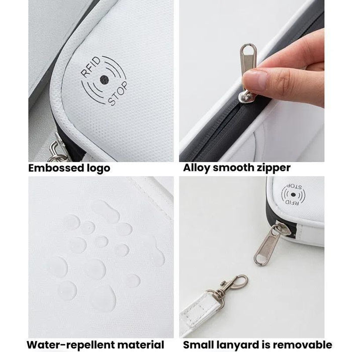Rfid Anti-Theft Passport Clip Id Bag Waterproof Travel Organizer