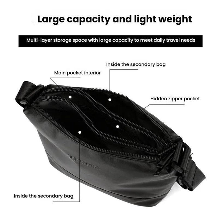 Lightweight Men Shoulder Bag For Commuting