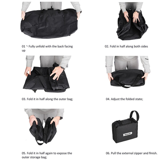 20 Folding Bike Waterproof Storage Bag Black