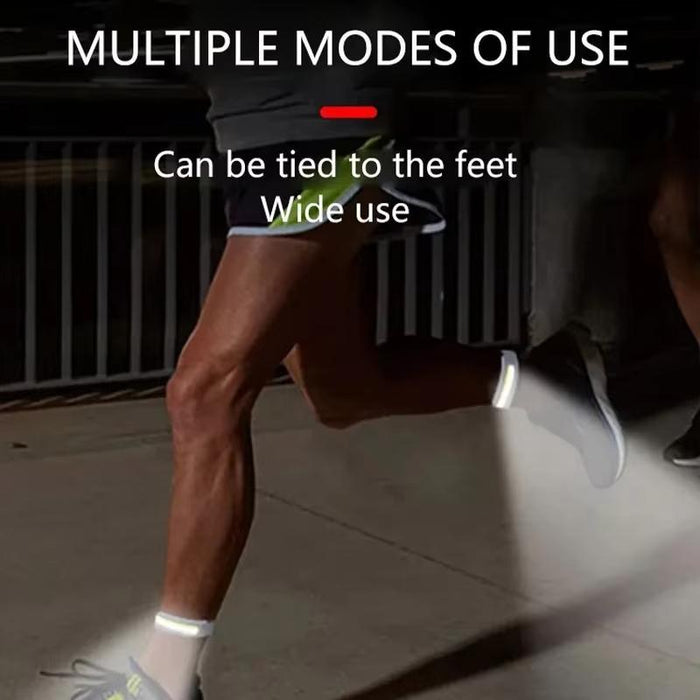 Cob Rechargeable Armband Light For Night Running Gray