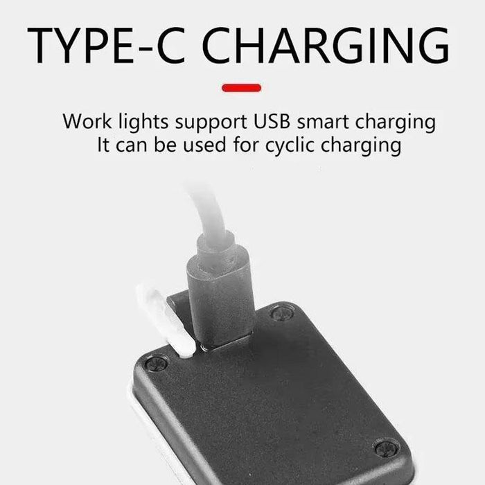 Cob Rechargeable Armband Light For Night Running Gray