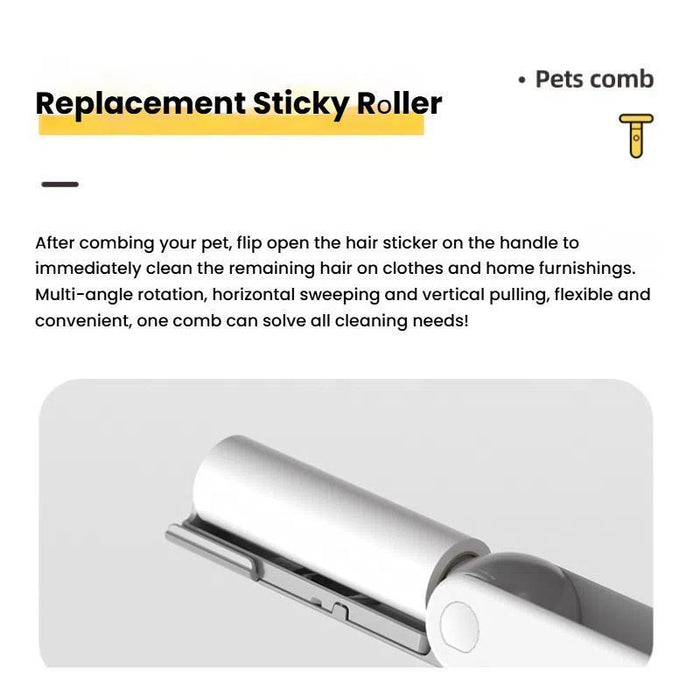 3 In 1 Pet Grooming Comb For Cats And Dogs Removes Loose Hair Detangles Large Curved