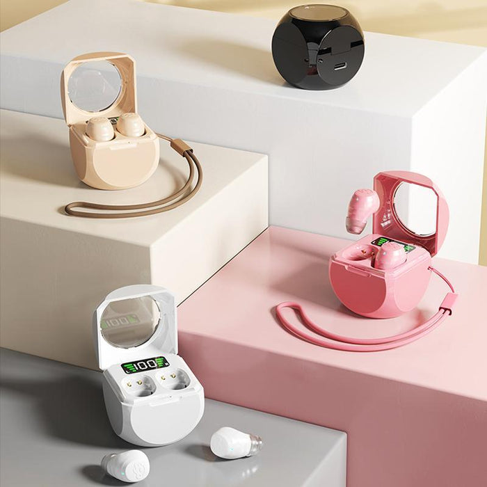 Smart Enc Noise Reduction Mini Bluetooth Earphones With Charging Compartment